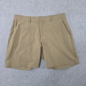 Fabletics Golf Shorts Mens 34 8" Khaki Performance Chino Stretch The Don Casual